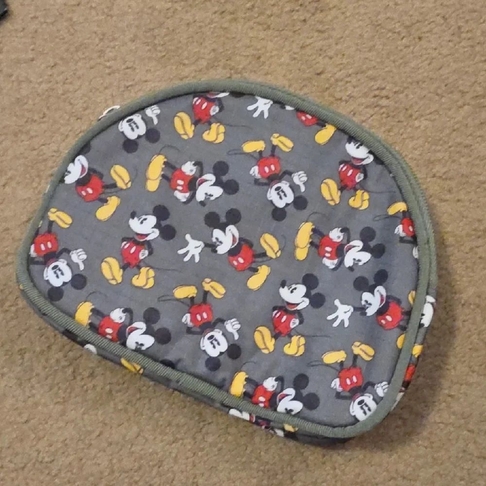 Disney Mickey Mouse Cosmetic Bag Sage Green Nylon